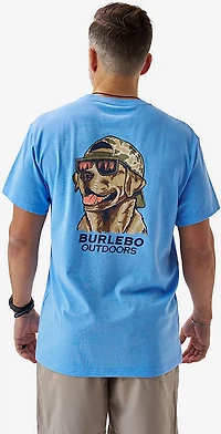 BURLEBO Men's Mallard Camo Dog T-shirt