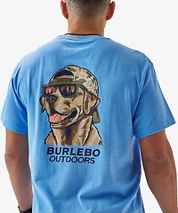 BURLEBO Men's Mallard Camo Dog T-shirt