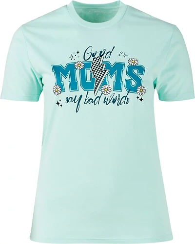 Academy Sports + Outdoors Women's Good Moms Bad Words Flower T-shirt