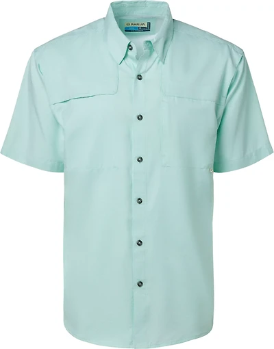 Magellan Outdoors Men's Aransas Pass Mini Check Short Sleeve Fishing T-shirt