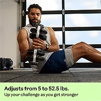Bowflex SelectTech 52 Adjustable Dumbbell Pair