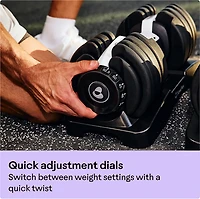 Bowflex SelectTech 52 Adjustable Dumbbell Pair