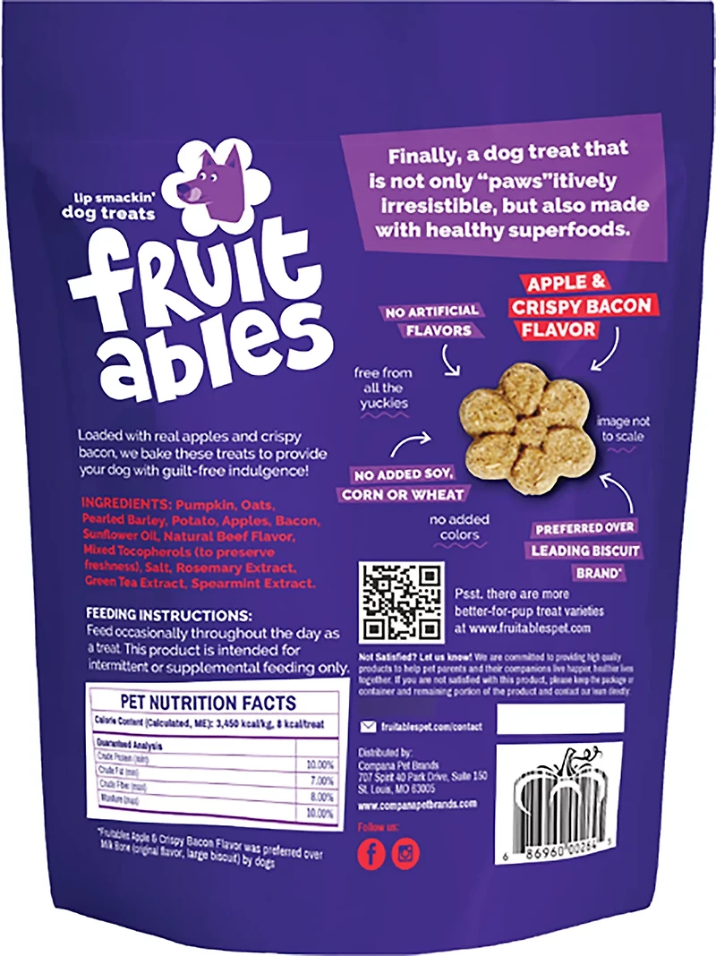 Fruitables 12 oz. Baked Dog Treats
