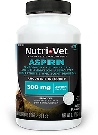 Nutrivet 300 mg K9 Aspirin 75-count