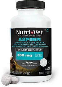 Nutrivet 300 mg K9 Aspirin 75-count