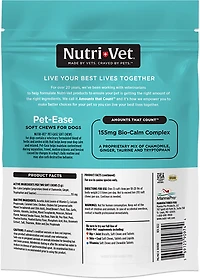 Nutrivet K9 Pet Ease 6 oz. Soft Chew
