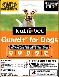 Nutrivet K9 Guard Plus Flea and Tick Control 3-Pack