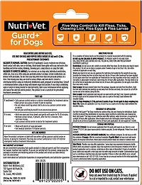 Nutrivet K9 Guard Plus Flea and Tick Control 3-Pack