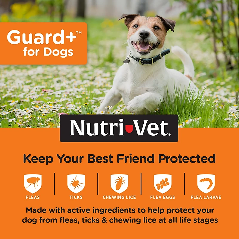 Nutrivet K9 Guard Plus Flea and Tick Control 3-Pack