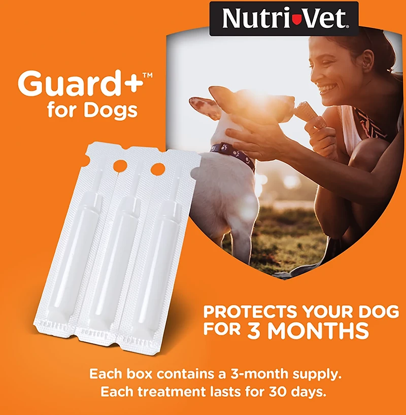 Nutrivet K9 Guard Plus Flea and Tick Control 3-Pack