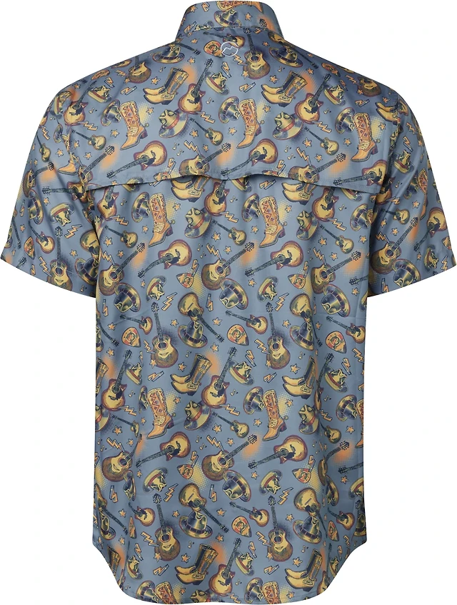 T-shirt en piqué à col rond coupe décontractée pour homme Kinsley, Bleu