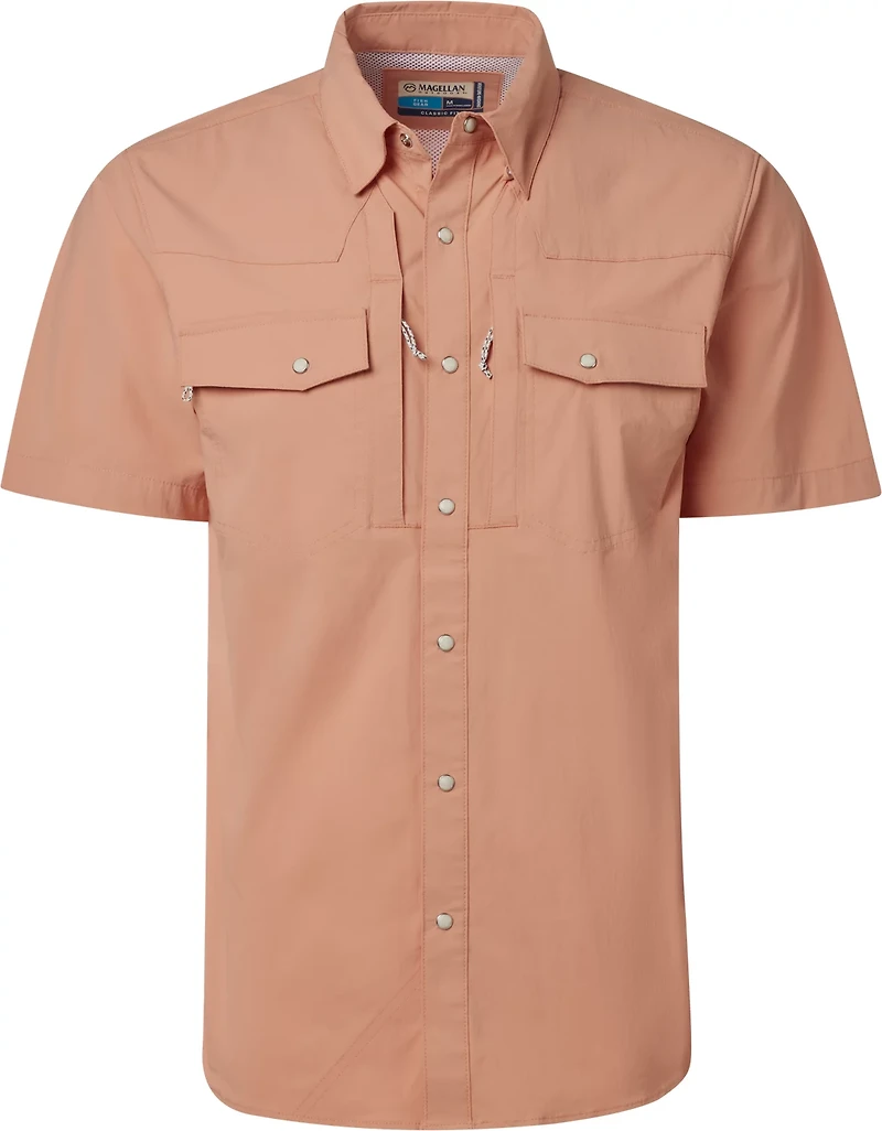 Magellan Men's Pecos River Solid Short Sleeve Shirt