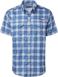 Magellan Outdoors Men's Local State Texas Plaid Shirt