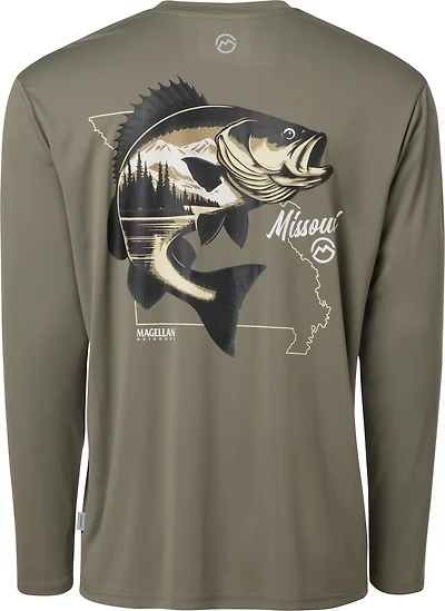 Magellan Outdoors Men's Local State Missouri Graphic Crew Long Sleeve T-shirt