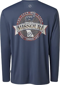 Magellan Outdoors Men's Local State Missouri Graphic Crew Long Sleeve T-shirt