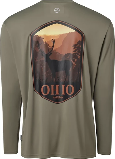 Magellan Outdoors Men's Local State Ohio Graphic Crew Long Sleeve T-shirt