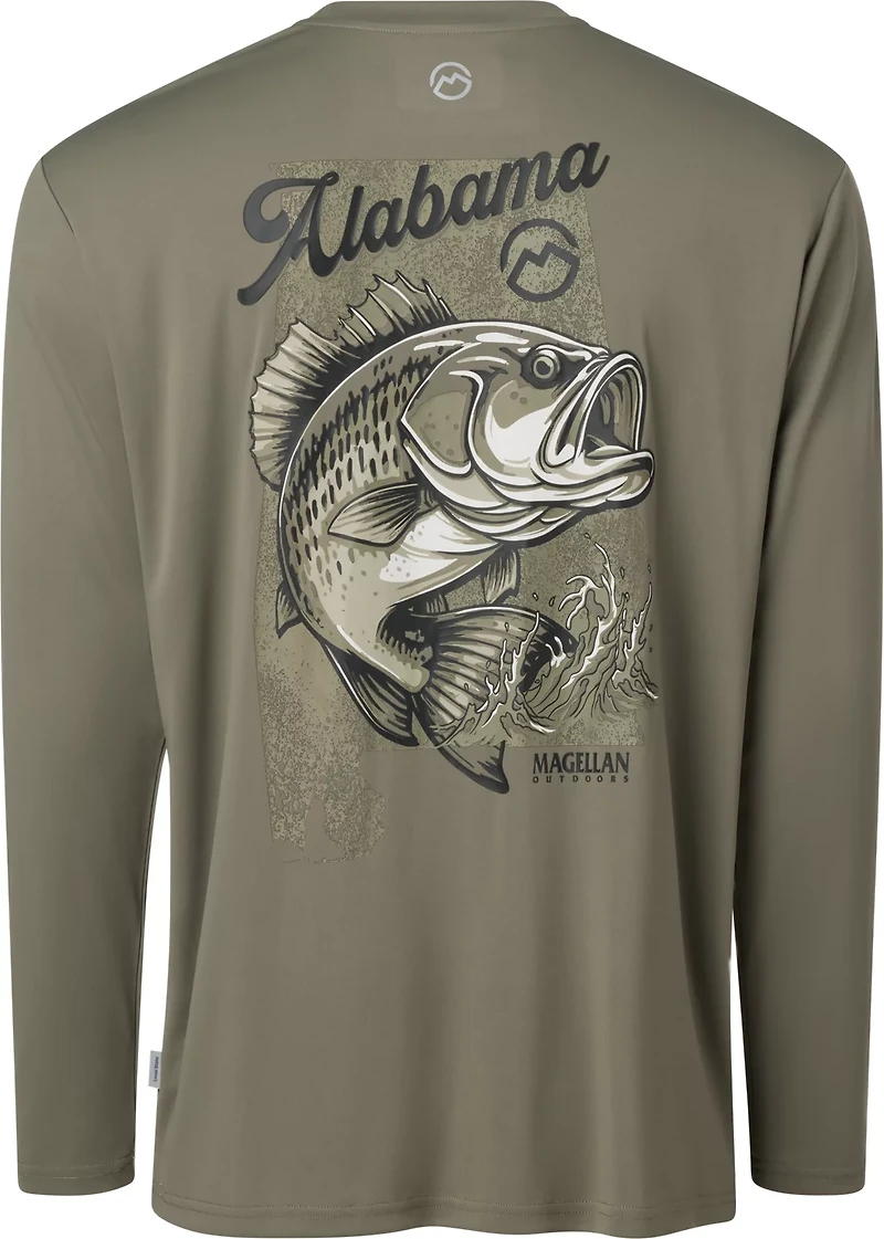 Magellan Outdoors Men's Local State Alabama Long Sleeve Graphic T-shirt