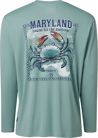 Magellan Outdoors Men's Local State Maryland Graphic Crew Long Sleeve T-shirt