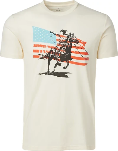 Academy Sports + Outdoors Men's Americana Western Lasso Flag T-shirt