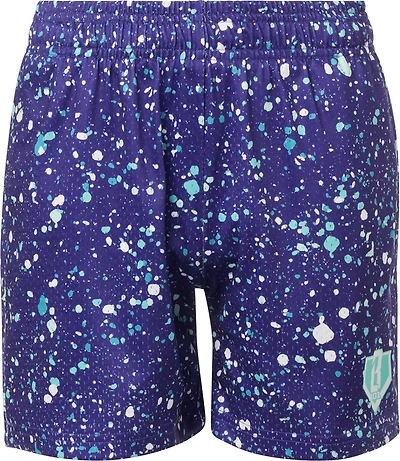 Baseball Lifestyle 101 Adult Splatter Shorts 5 in