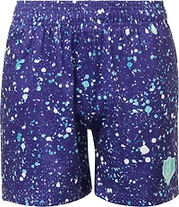Baseball Lifestyle 101 Adult Splatter Shorts 5 in