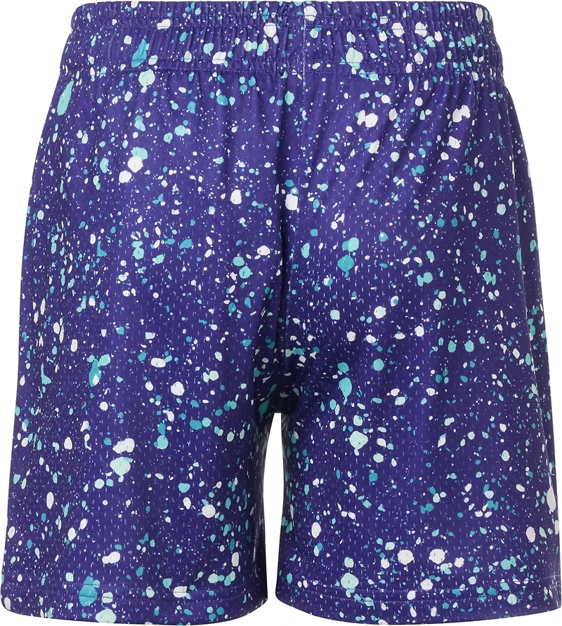 Baseball Lifestyle 101 Adult Splatter Shorts 5 in