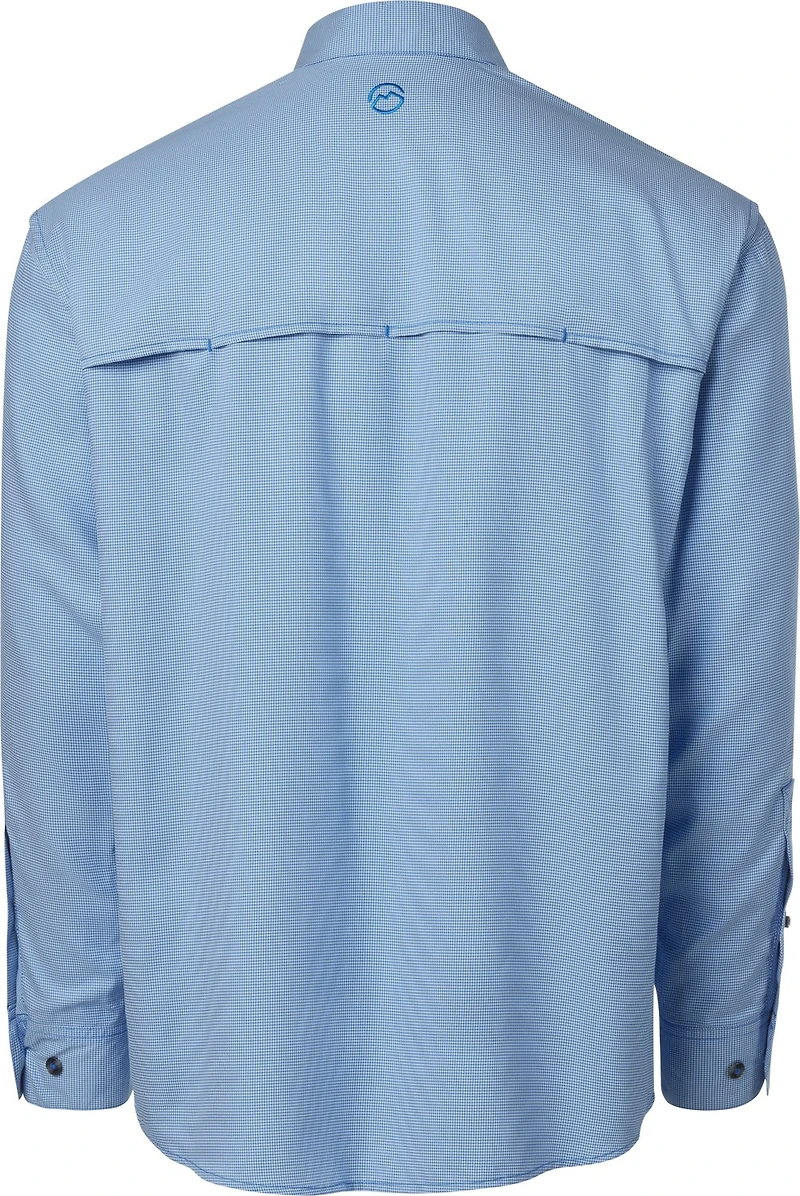 Magellan Outdoors Aransas Pass Mini Check Long Sleeve Fishing Shirt