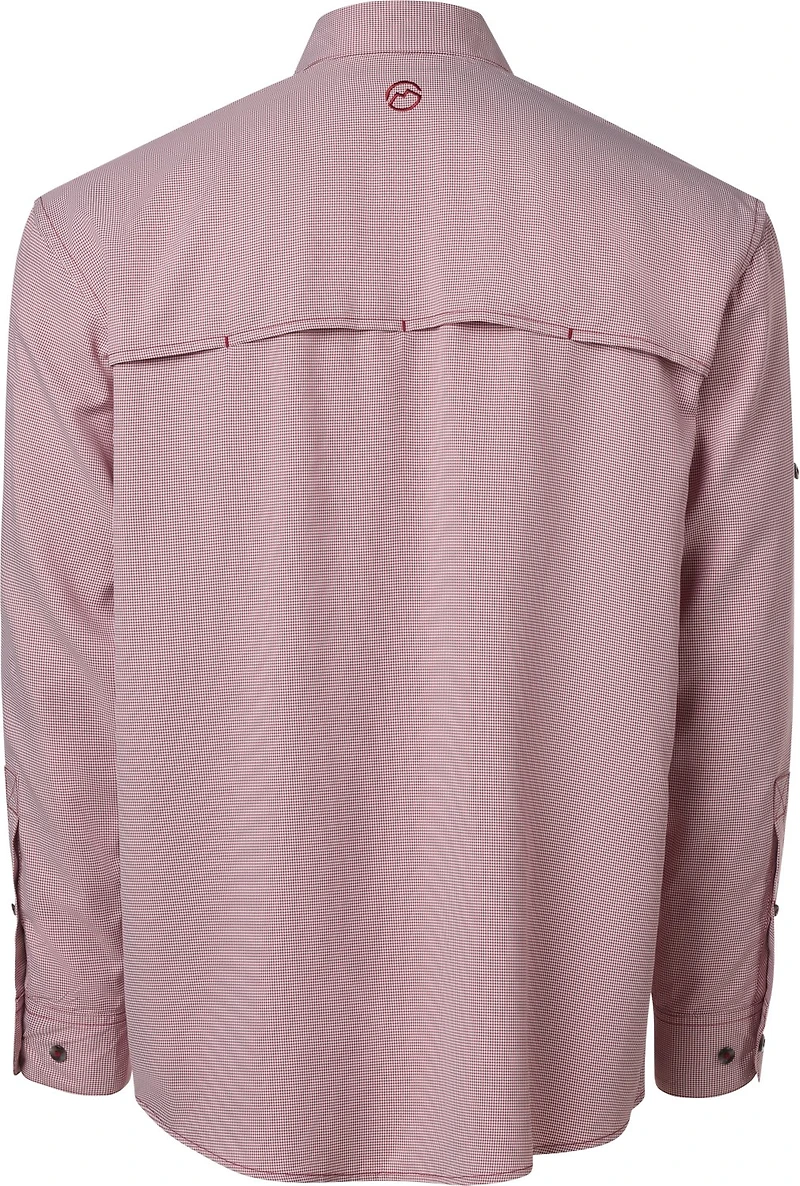 Magellan Outdoors Aransas Pass Mini Check Long Sleeve Fishing Shirt