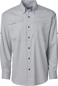 Magellan Outdoors Aransas Pass Mini Check Long Sleeve Fishing Shirt