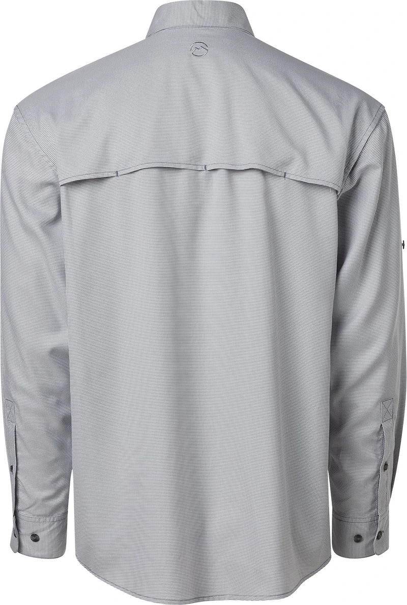 Magellan Outdoors Aransas Pass Mini Check Long Sleeve Fishing Shirt