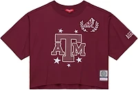 Mitchell & Ness Women's Texas A&M University Pep Rally Crop Boxy Graphic T-shirt