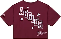 Mitchell & Ness Women's Texas A&M University Pep Rally Crop Boxy Graphic T-shirt