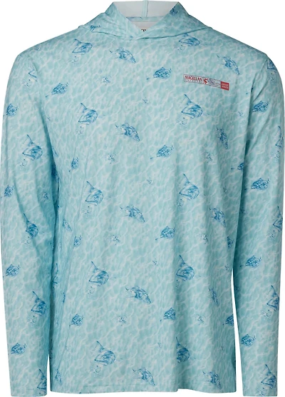 Magellan Outdoors Men's Casting Crew Artist Series Crab Trap Long Sleeve Hoodie