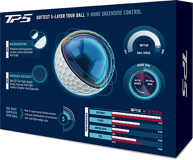 TaylorMade 2026 TP5 Golf Balls 12-Pack