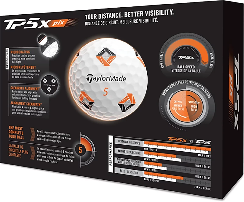 TaylorMade 2026 TP5x pix Golf Balls 12-Pack