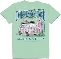 Simply Southern Women's Cousins Beach Short Sleeve T-shirt