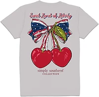 Simply Southern Women's Sweet Land Cherry Short Sleeve T-shirt