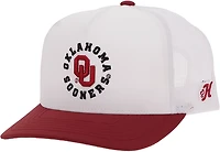 Hooey Adults' Oklahoma Sooners Primary Logo Circle Embroidered Structured Cap