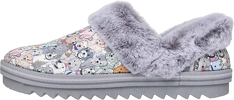 SKECHERS Women's BOBS Cozy Kiss Dog Slippers