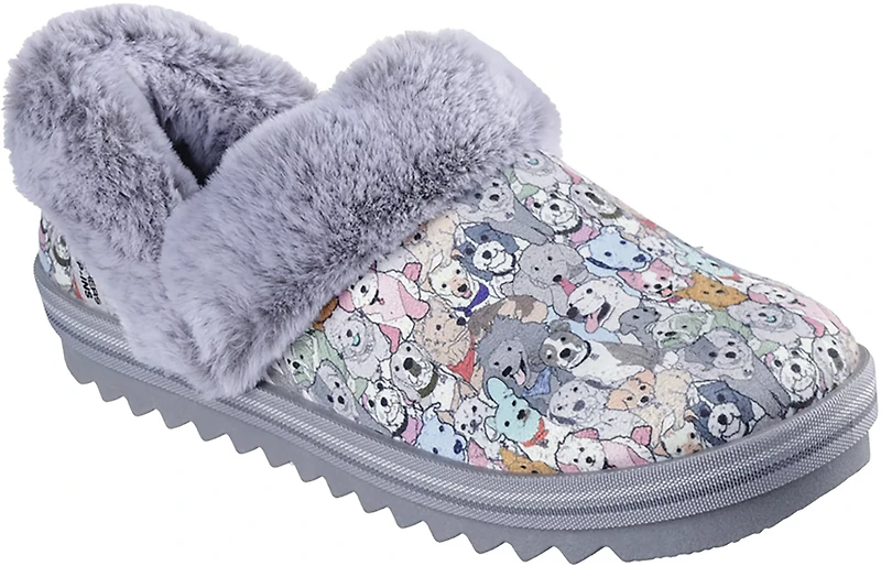 SKECHERS Women's BOBS Cozy Kiss Dog Slippers