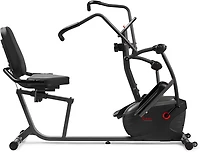 Sunny Health & Fitness Smart Magnetic Resistance Dual Action Recumbent Elliptical Trainer with Bluetooth