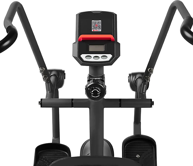 Sunny Health & Fitness Smart Magnetic Resistance Dual Action Recumbent Elliptical Trainer with Bluetooth