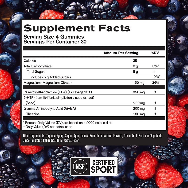 BPN Bare Performance Nutrition Peak Sleep Berry Gummies