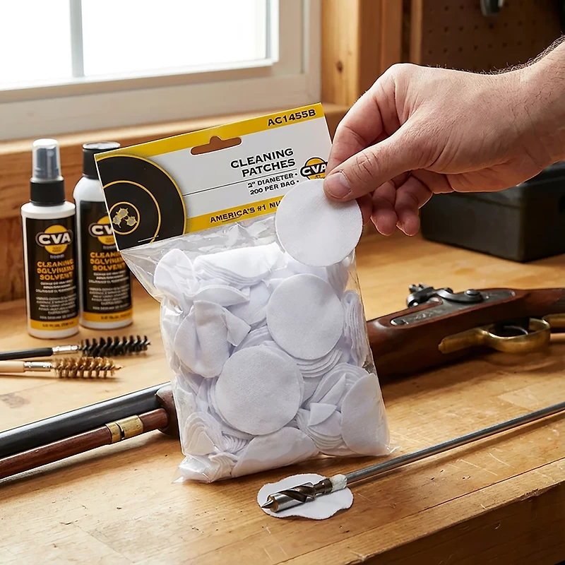 CVA Cleaning Patches 200-Pack