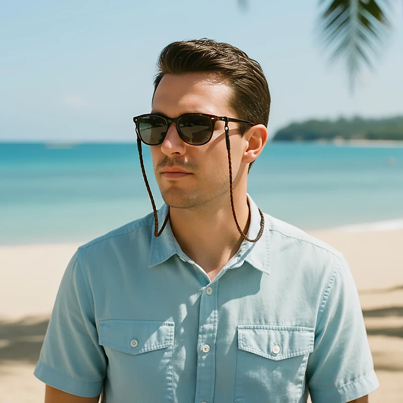 Chums Braided Leather Eyewear Retainer
