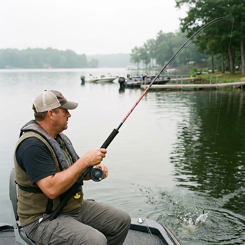 B 'n' M West Point 10 ft M Crappie Rod and Reel Combo