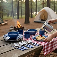 Magellan Deluxe Enamel Tableware 24-Piece Set