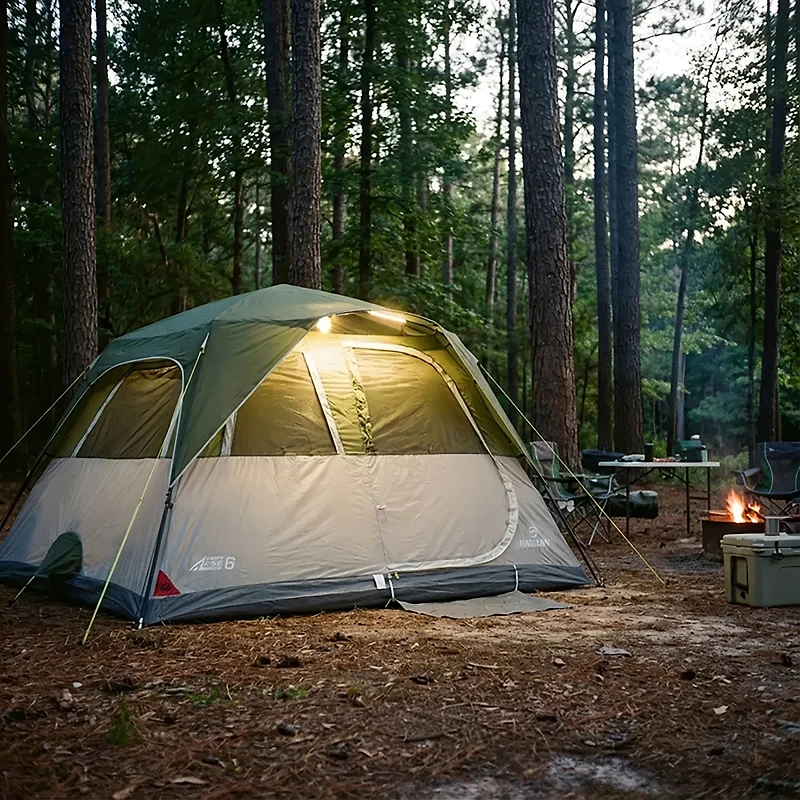 Magellan Outdoors SwiftRise 6-Person Lighted Cabin Tent