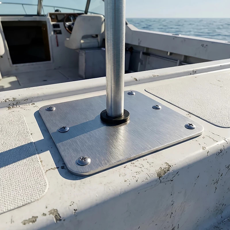 Marine Raider 7 in x 7 in Stainless Steel Base