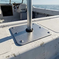 Marine Raider 7 in x 7 in Stainless Steel Base